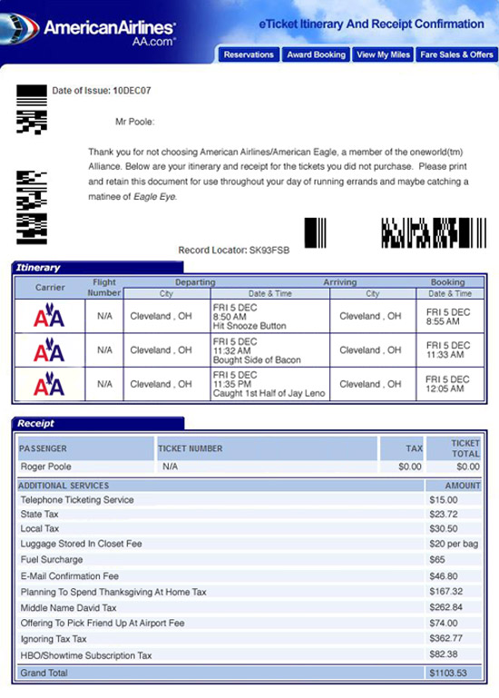 American Airlines Now Charging Fees To NonPassengers Martha